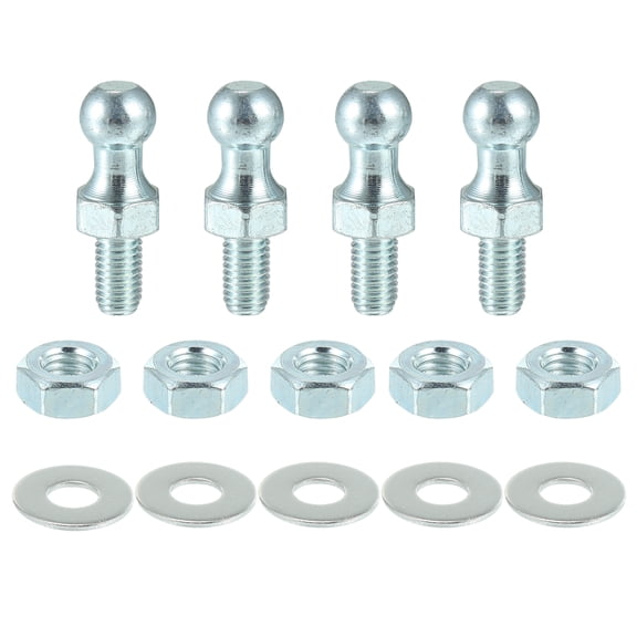 Unique Bargains 13mm Car Strut Ball 5/16-18 Thread with Lock Nuts and Washers
