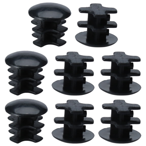 Unique Bargains 13mm Plastic Round End Insert Covers Furniture Sofa Feet Protector 8pcs