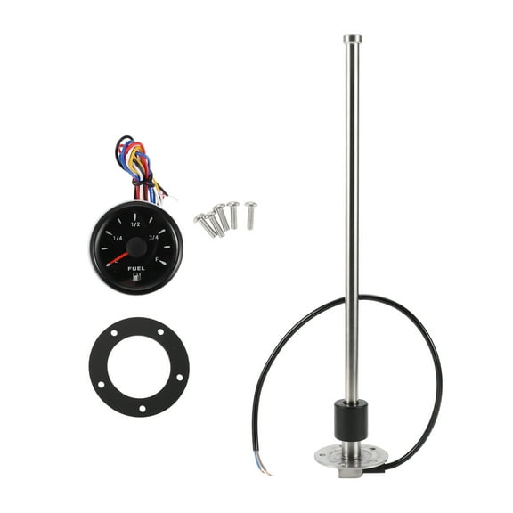Unique Bargains 14.76" Fuel Sending Unit and Gauge Kit Boat Fuel Sending Unit Marine Fuel Sender Unit Metal 1 Set 0-190 Ohm