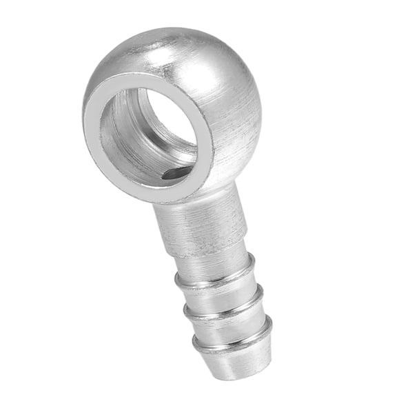 Unique Bargains 14mm ID 12mm OD Universal Banjo Fitting Fuel Line Adapter Connector for Motorcycle Car Silver Tone 1 Pcs