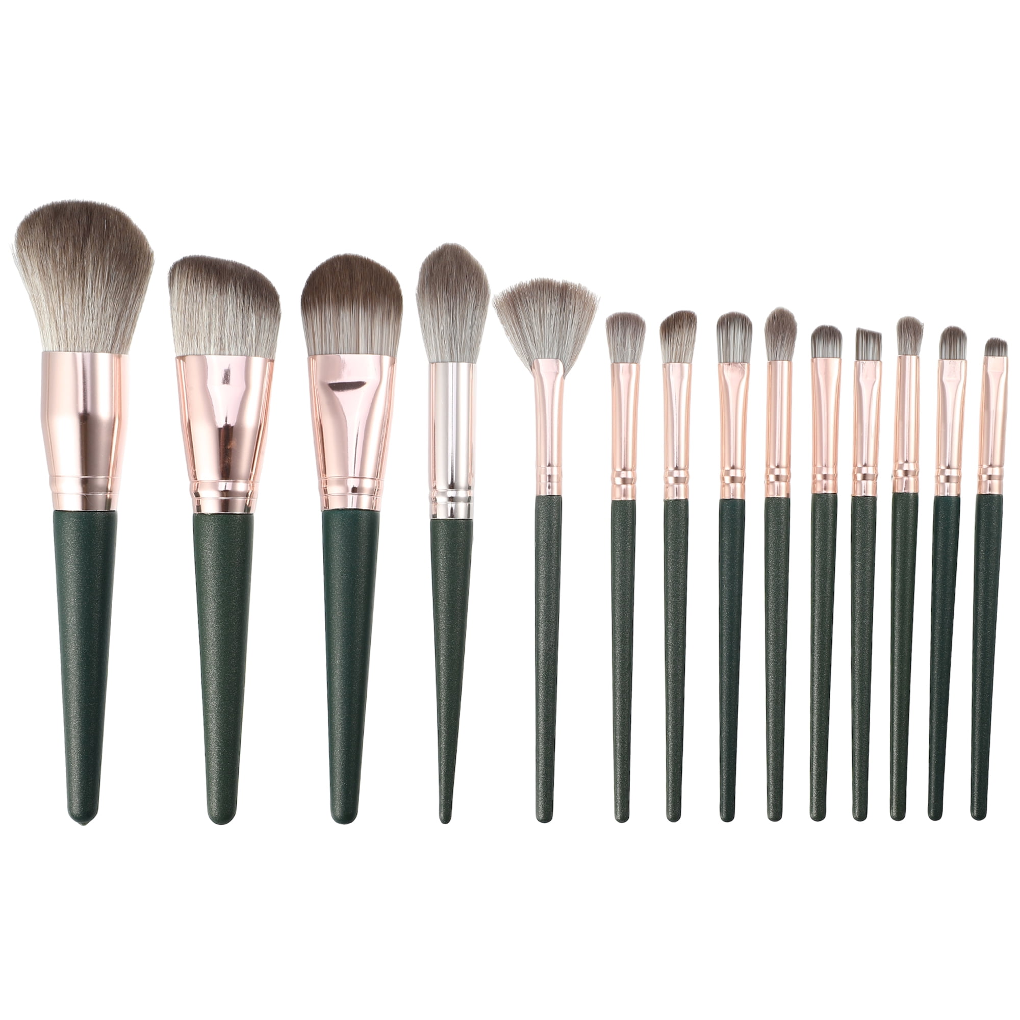 Unique Bargains 14pcs Durable Makeup Brushes Set for Foundation and Eye Shadows