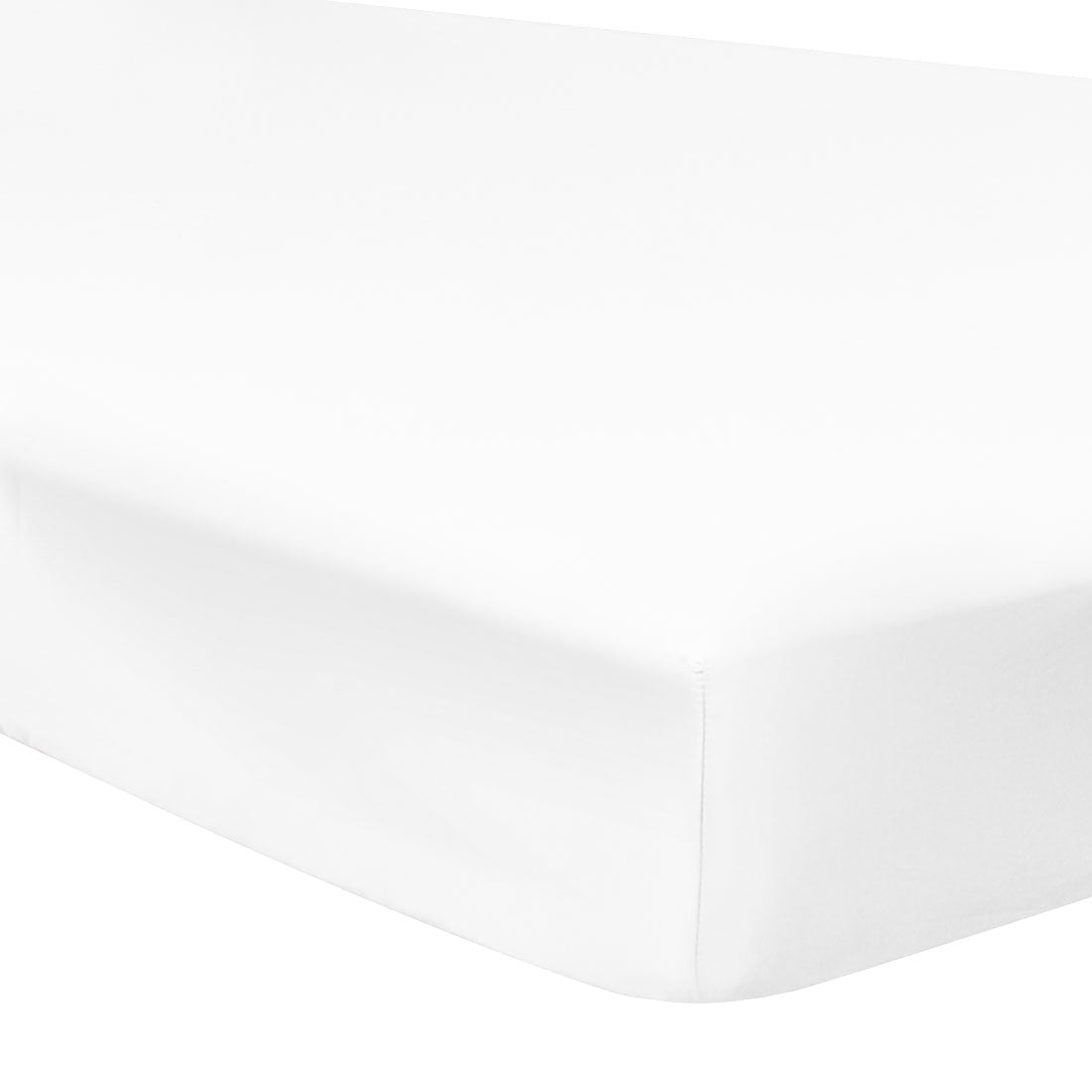 Unique Bargains 15" Deep Pocket Cotton Solid Fitted Sheet White Full
