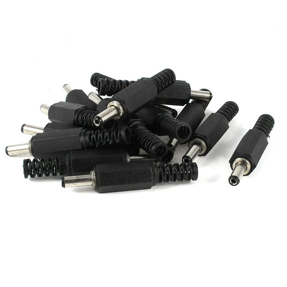Unique Bargains 15 Pcs 1.3mm x 3.5mm Male DC Power CCTV Coaxial Connector