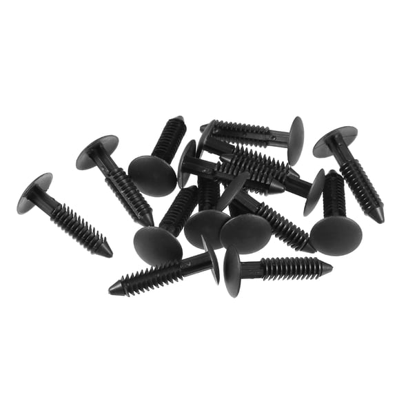 Unique Bargains 15 Pcs Canopy Seal Buckle Compatible for Ford for Mustang Base 2005-2006 Durable Plastic Black