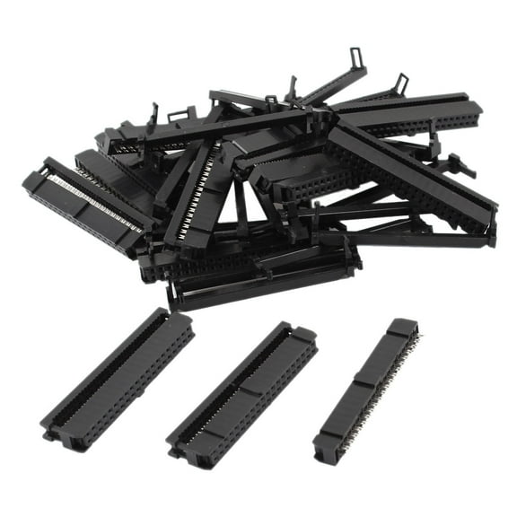 Unique Bargains 15 Pcs IDC FC-40P Connector Straight 40 Pin Female Header 2.54mm Pitch