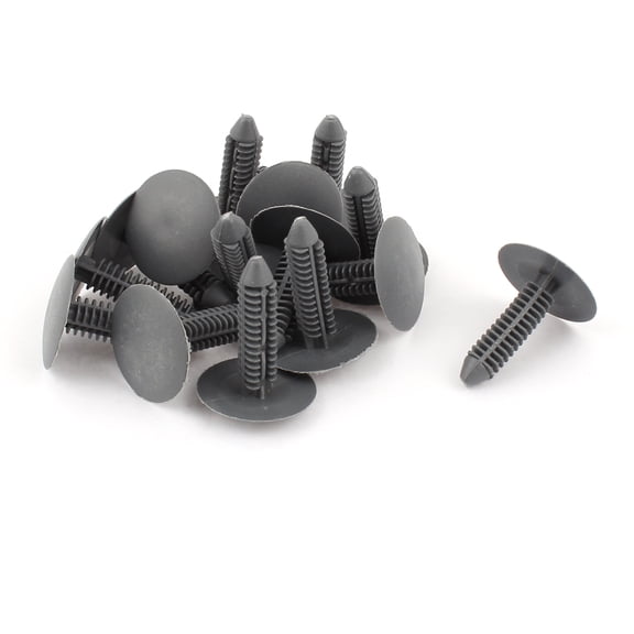 Unique Bargains 15 x Gray Plastic Rivet 7mm Hole Car Door Trim Panel Retainer Clip