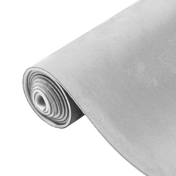 Unique Bargains 150x Suede Headliner Fabric 12"x57" Foam Back for Car Interior Roof Repair Light Gray 12" L × 57" W