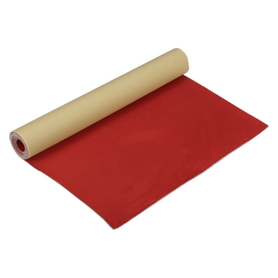 Unique Bargains 150G Suede Headliner Fabric 40" L x 47" W Foam Back for Car Roof Repair Wine Red