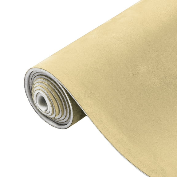 Unique Bargains 150G Suede Headliner Fabric 96"x57" Foam Back for Car Interior Roof Repair Beige