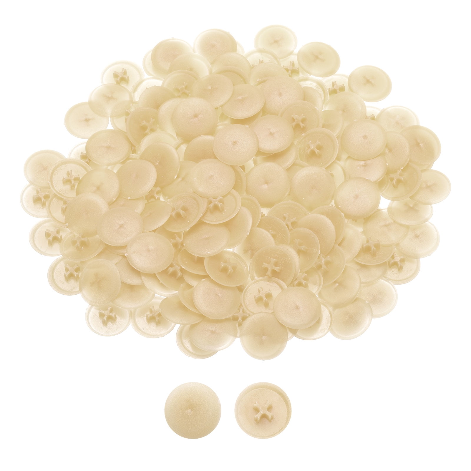 Unique Bargains 150Pcs Durable Plastic Screw Cap Covers Maple