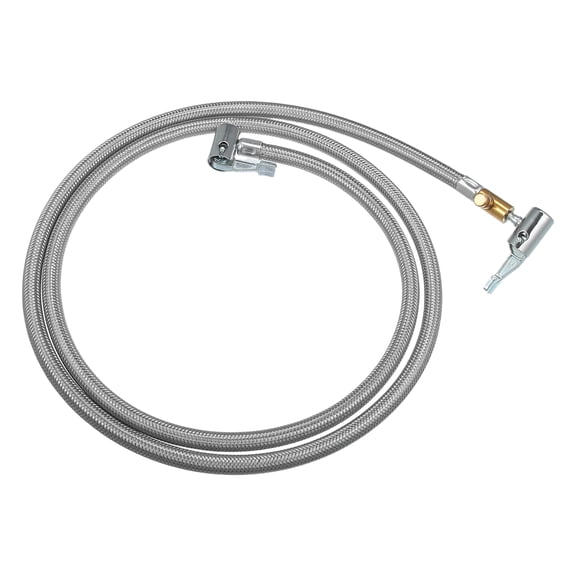 Unique Bargains 150cm Car Tire Inflator Extension Hose with Air Release Chuck Lock Pump Tube Tire Valve Connection Pipe