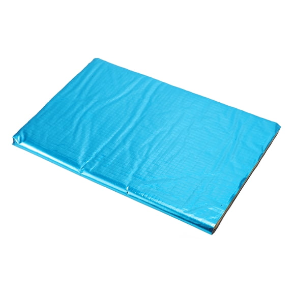Unique Bargains 157mil 4mm 1.3sqft Car Sound Deadening Mat Aluminum Foil Foam Heat Shield Material Universal for Hood Fender and Boat Engine Cover 15.75"x11.81" Blue