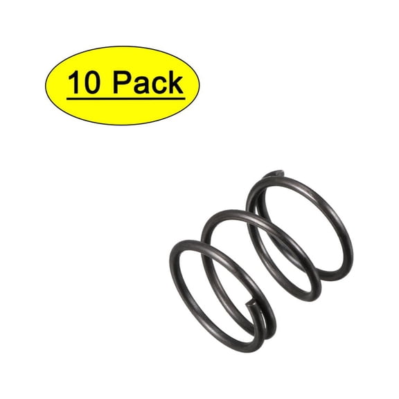 Unique Bargains 15mm Outer Diameter 1.2mm Wire Dia 15mm Long Compression Spring 10Pcs Spring Steel