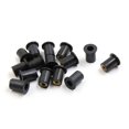 thumbnail image 1 of Unique Bargains 15pcs Black Rubber M5 Motorcycle Windscreen Windshield Fastener Well Nuts, 1 of 2
