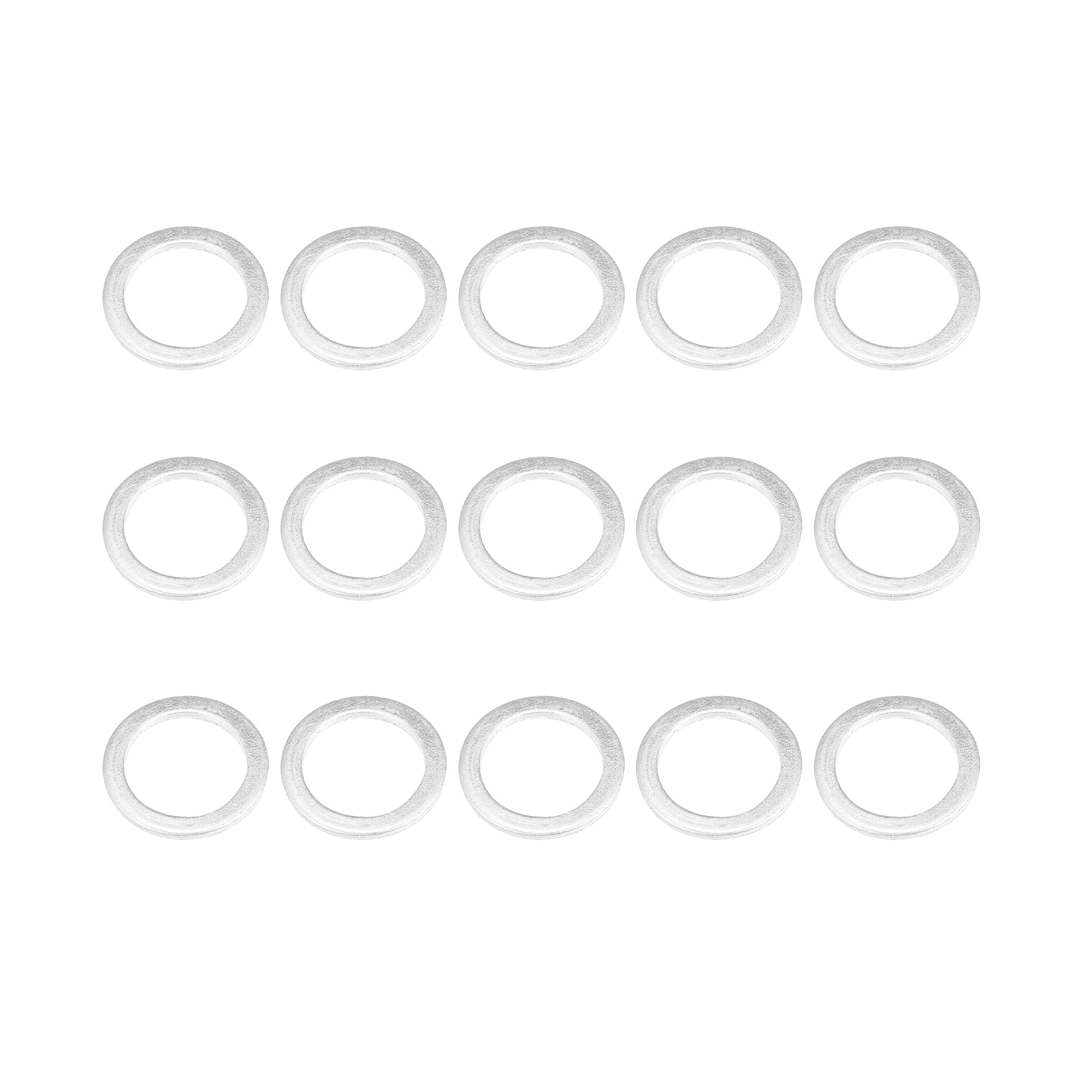 Unique Bargains 15pcs Oil Drain Plug Washer Gaskets Engine Crush Plug Gaskets 14x20x1.5mm