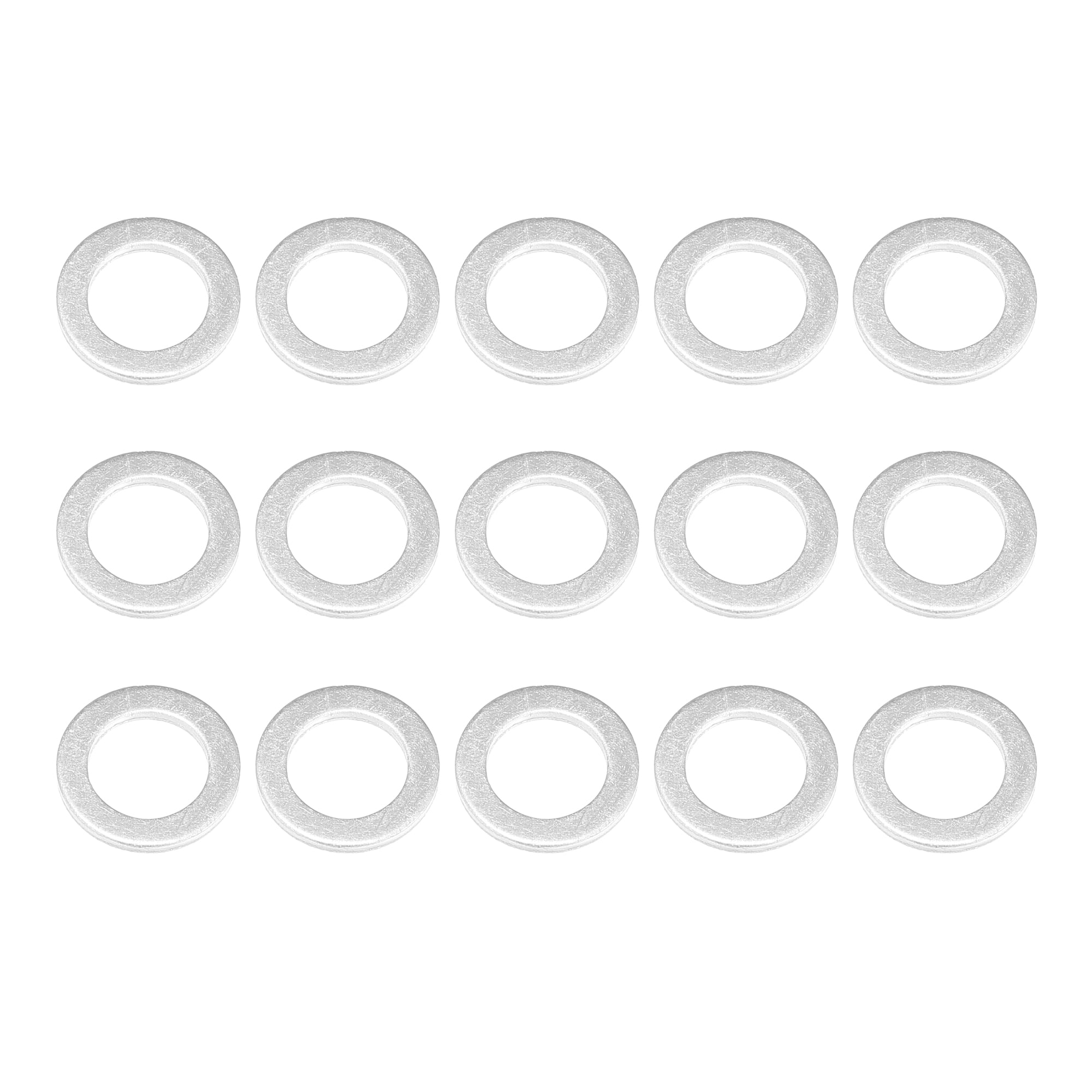 Unique Bargains 15pcs Oil Drain Plug Washer Gaskets Universal Engine Oil Washers 12*20mm
