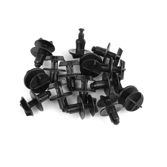 Unique Bargains 15 Pcs Plastic Rivet Bumper Fastener Clips for F-150 for Mustang Fusion
