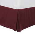 thumbnail image 1 of Unique Bargains 16" Drop Pleated Brushed Bed Skirt Full Burgundy, 1 of 7