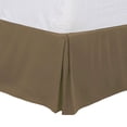 thumbnail image 1 of Unique Bargains 16" Drop Pleated Brushed Bed Skirt King Dark Brown, 1 of 8