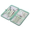 thumbnail image 1 of Unique Bargains 16 Pcs Durable Round Tail Nail Clippers Set Toenail Clippers Green, 1 of 6