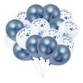 thumbnail image 1 of Unique Bargains 16 Pcs Latex Party Balloons, 12 Inch Round Helium Balloons for Wedding Graduation Anniversary Birthday Party Backdrop Decoration Blue, 1 of 5