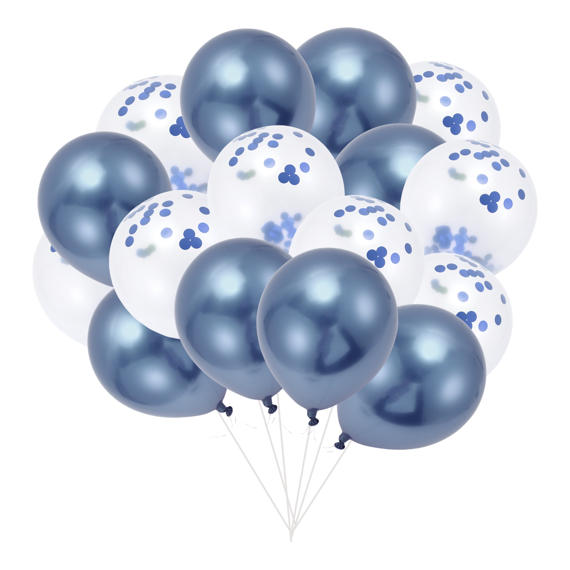 Unique Bargains 16Pcs Latex Party Wedding Graduation Anniversary Decoration Blue