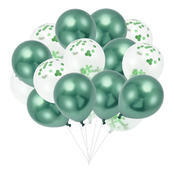 Unique Bargains 16Pcs Latex Party Wedding Graduation Anniversary Decoration Green