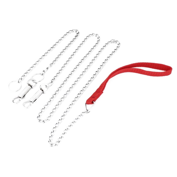 Unique Bargains 164cm 64.5" Length Dog Pet Training Portable Adjustable Chain Leash Kit