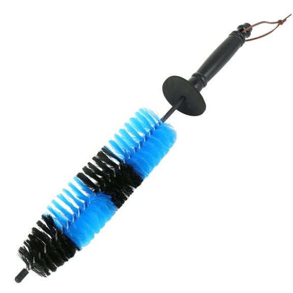 16.5 Inch Car Vehicle Handle Tire Wheels Brushes Interior Exterior Cleaning Tool Blue Black