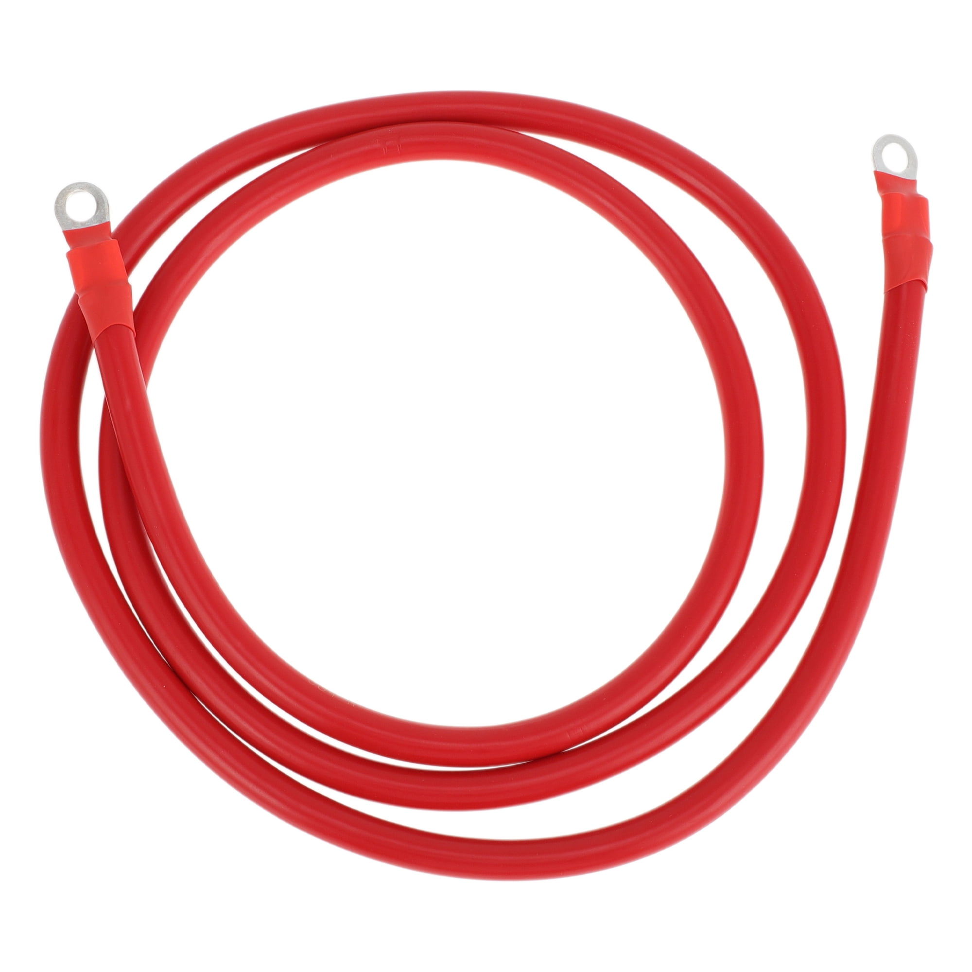 Unique Bargains 165cm 4AWG Battery Inverter Cable 5/16" Battery Cable Tinned Copper Red