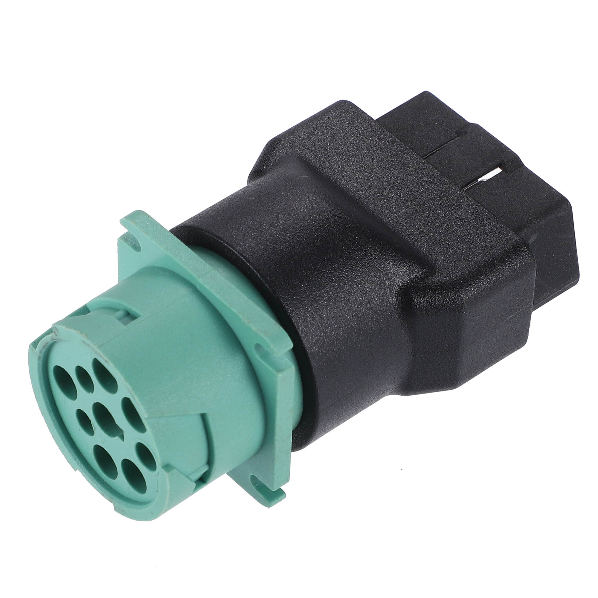 Unique Bargains 16Pin OBD Male to 9Pin J1939 Female Adapter Diagnostic Connector