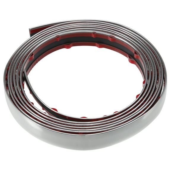 Unique Bargains 16ft Automotive Trim Car RV Door Window Bumper Side Body Trim Strip Scratch Proof 22mm Silver Tone