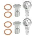 thumbnail image 1 of Unique Bargains 16mm ID 10mm OD M16x1.5 Banjo Fitting Fuel Line with Screw Washer for Motorcycle Silver Tone 2 Set, 1 of 6