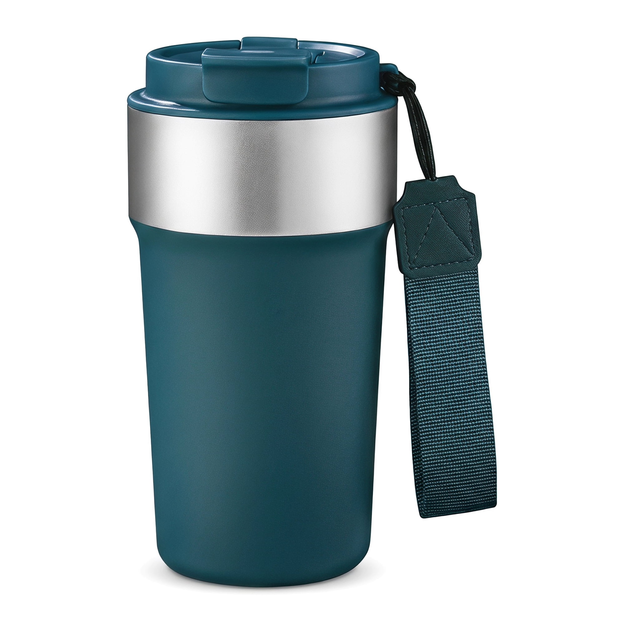 Unique Bargains 17oz Stainless Steel Insulated Water Bottle with Lid Straw Tumbler Blue