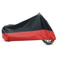 thumbnail image 1 of Unique Bargains 180T Motorcycle Cover Protector Rain Dust UV Proof Black+Red L, 1 of 7