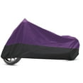 thumbnail image 1 of Unique Bargains 190T XL Motorcycle Motorbike Cover Waterproof Rain Dust Sun Outdoor Protection Black&Purple, 1 of 7