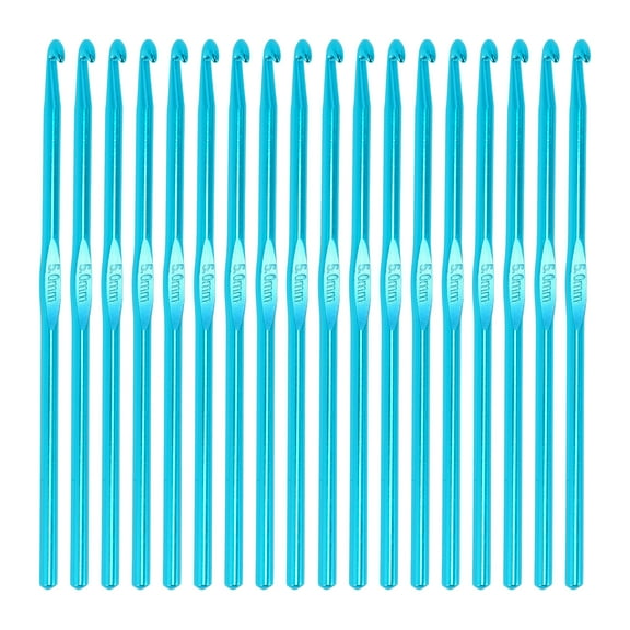 Unique Bargains 18pcs 5.0mm Crochet Hooks US Size 8 Crochet Knitting Needles for DIY Craft Yarn Contribute to Beginners