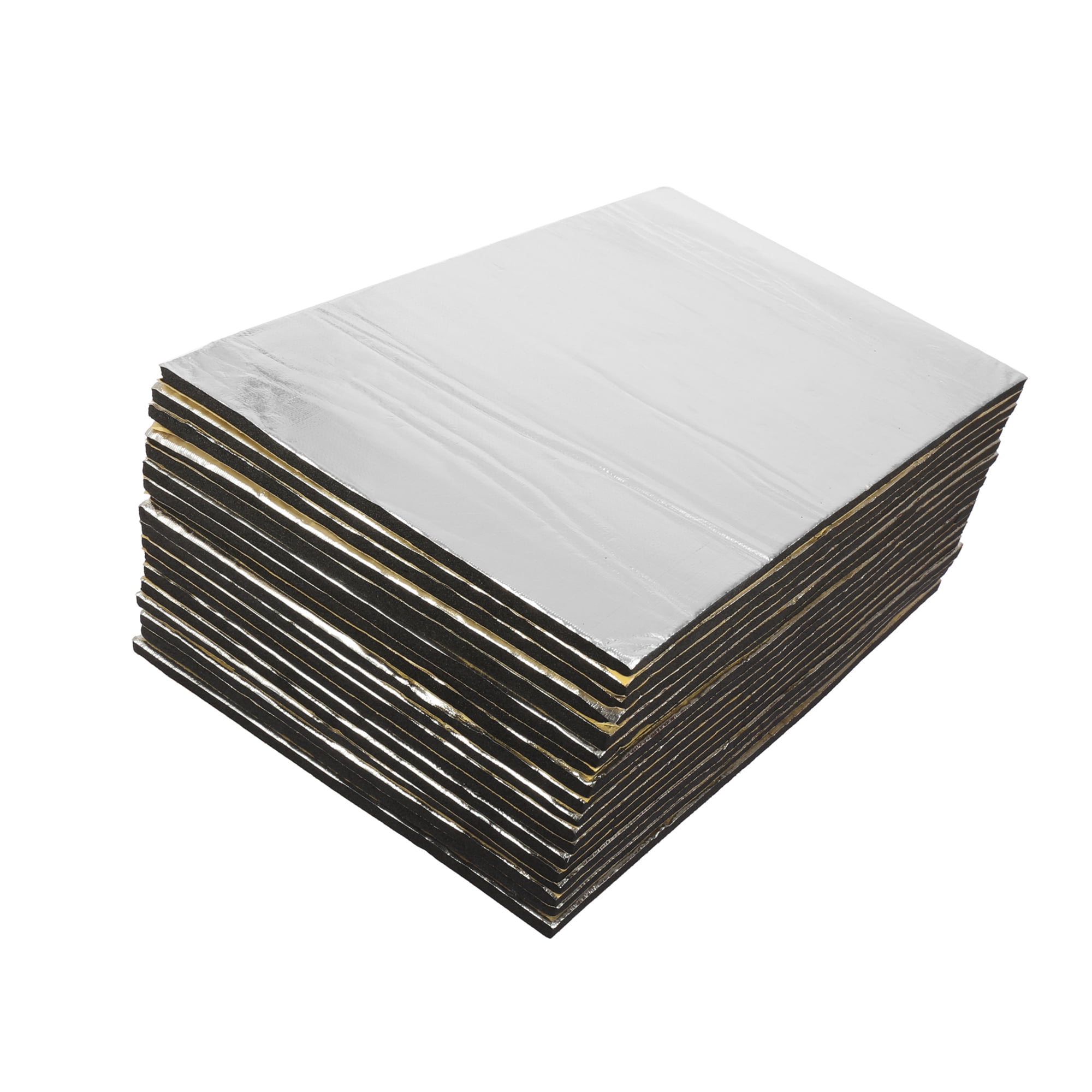 Unique Bargains 18pcs Car Sound Deadener Insulation Mat Intensive Aluminum