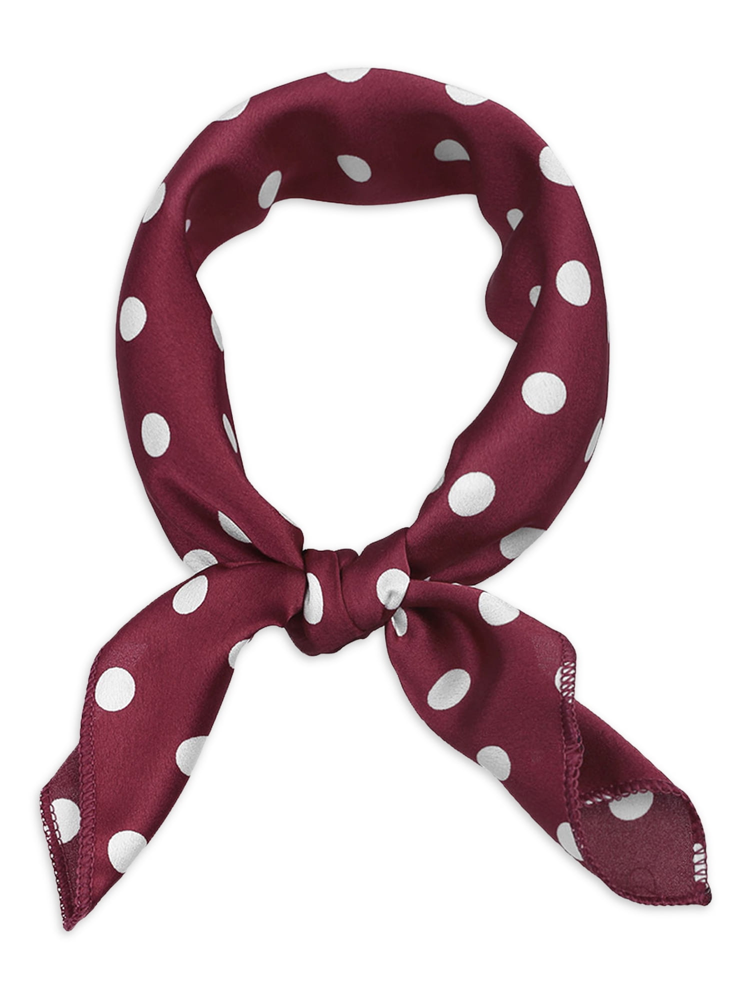Unique Bargains 19.7 Vintage Polka Dot Square Head Neck Scarf Kerchief Neckerchief"