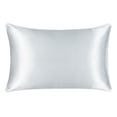 thumbnail image 1 of Unique Bargains 19 Momme Silk Pillowcase Envelope Closure Silver King, 1 of 8