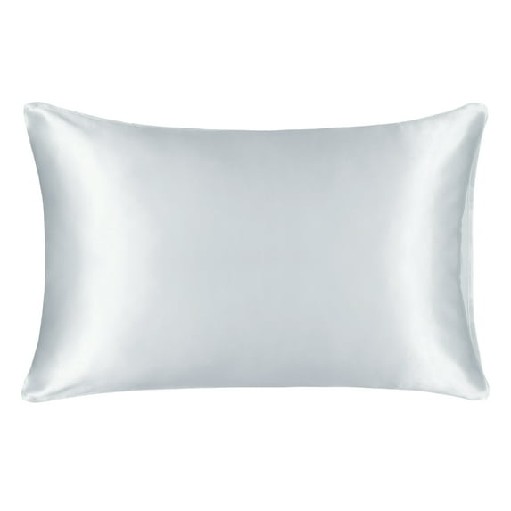 Unique Bargains 19 Momme Silk Pillowcase Envelope Closure Silver King