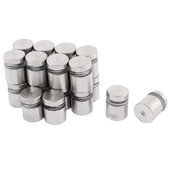 Unique Bargains 19 x 24mm Stainless Steel Standoff Hardware for Glass (20-pack)