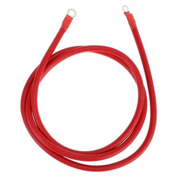 Unique Bargains 195cm 4AWG Battery Inverter Cable 3/8" 5/16" Battery Cable Tinned Copper Red