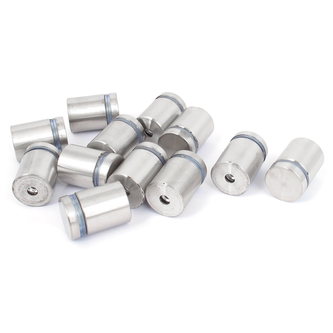 Unique Bargains 19mm x 25mm Stainless Steel Advertising Frameless Glass