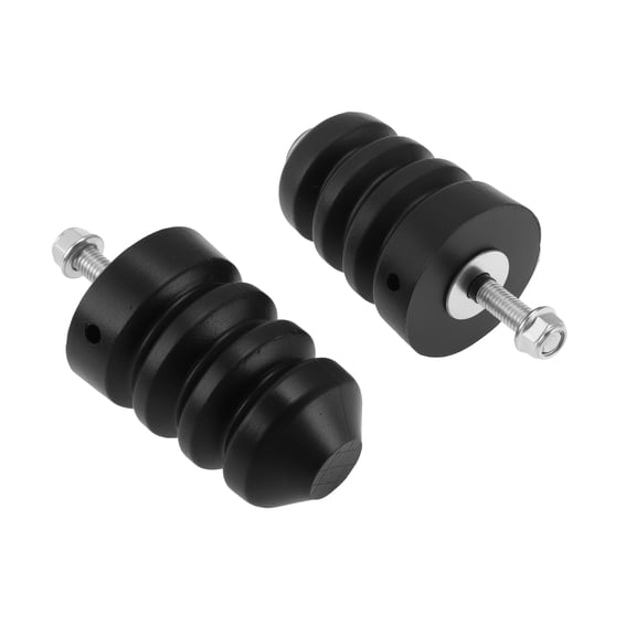 Unique Bargains 1C3Z4730AA Suspension Bump Stop for Ford Excursion 2000-2005 Rear Side, 1C3Z4730AA, Rubber+Metal, Black+Silver Tone, 2 set