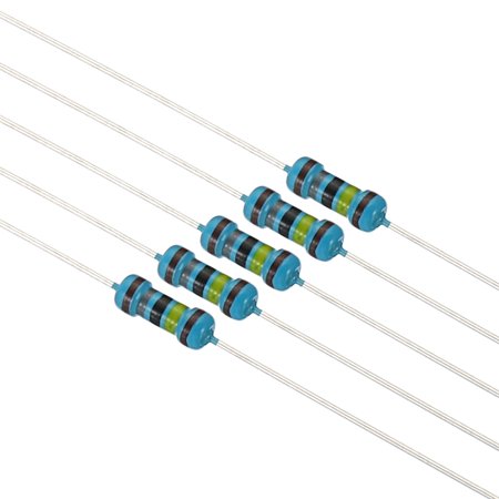 Unique Bargains 1Ohm to 10MOhm Metal Film Resistor Assortment Kit 156 Value 1/4W 5% Tolerance, 3120 Pack