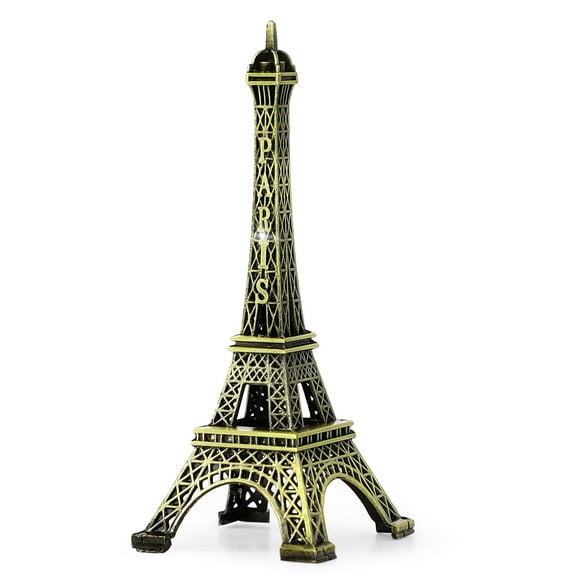 Unique Bargains 1PC 10cm Metal Eiffel Tower Model Statue Decor for Souvenirs