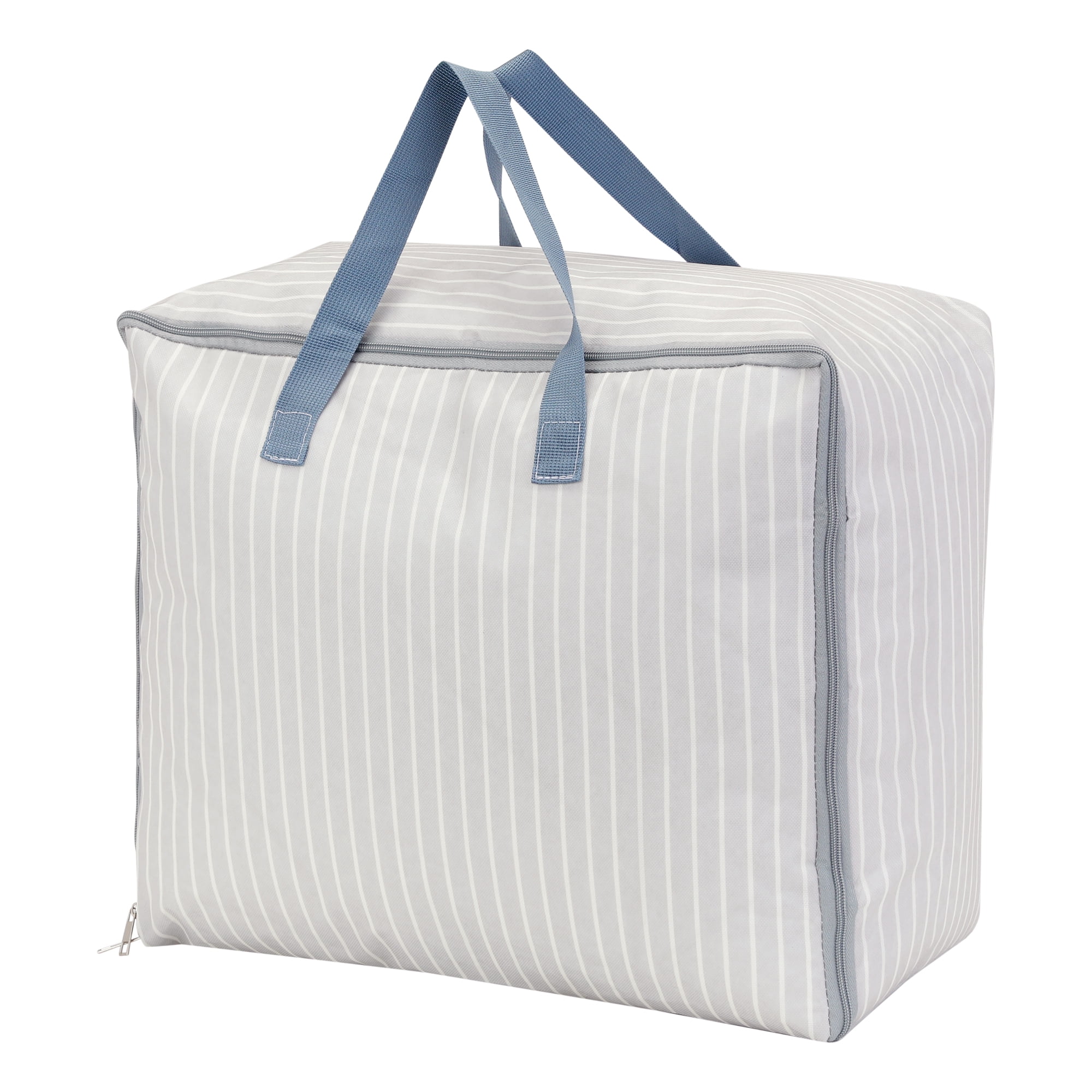 Unique Bargains 1Pack Clothes Storage Moving Bags for Closet Organizers White 19x10x15.5in
