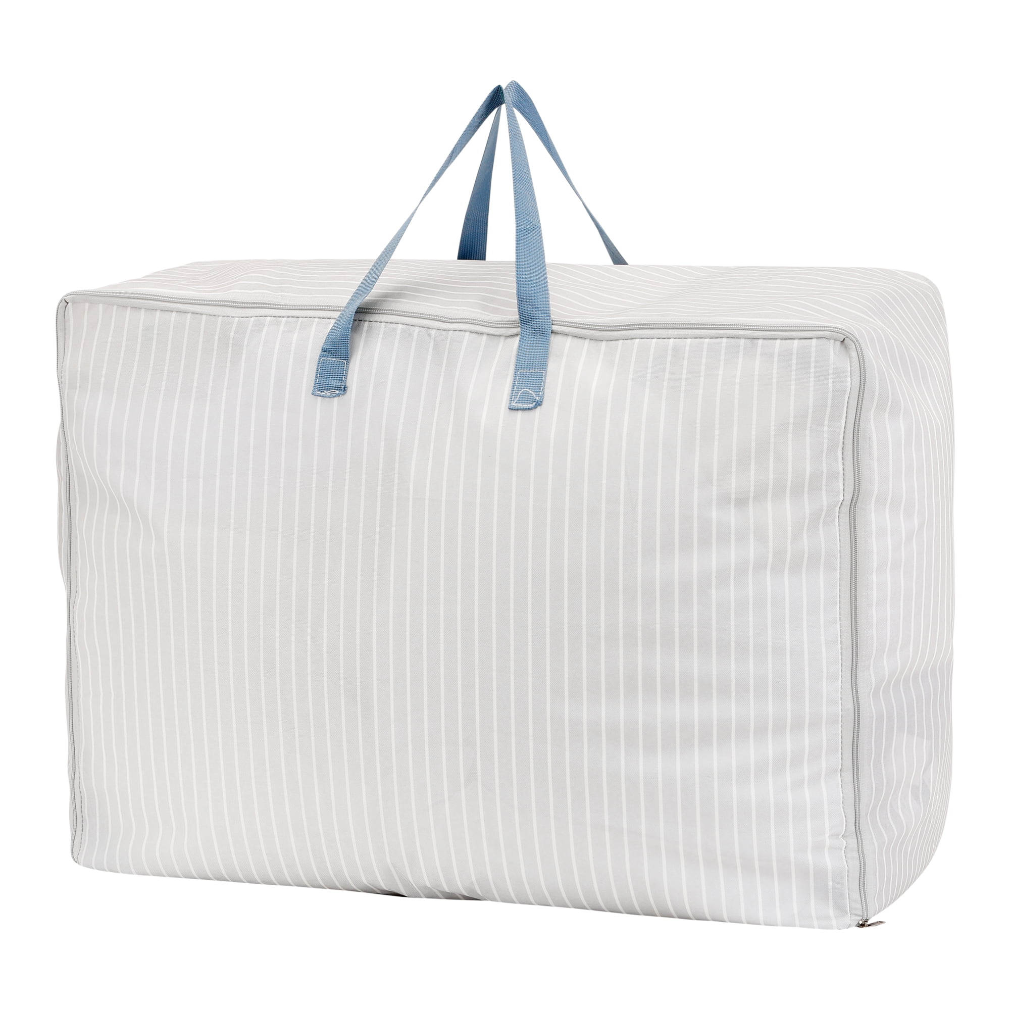 Unique Bargains 1Pack Clothes Storage Moving Bags for Closet Organizers White 28.5x12x21in