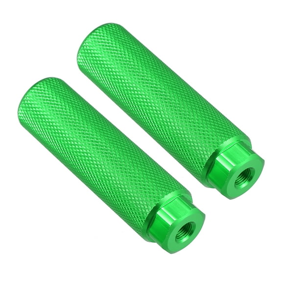 Unique Bargains 1Pair Aluminum Alloy BMX MTB Bike Bicycle Rear Foot Pegs Footrests Red Fit 3/8 Inch Axles Green